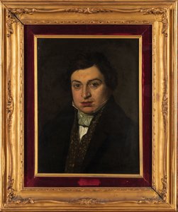 Porträt des Komponisten Gioachino Antonio Rossini 1792-1868