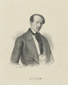 Porträt des Komponisten Hans Christian Lumbye, ca. 1850 von Unbekannt