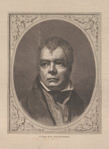 Porträt des historischen Romanautors und Dichters Sir Walter Scott von Unbekannt
