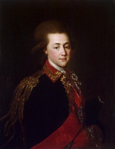 Porträt des Palast-Adjutanten Alexander Lanskoy, der Favorit von Katharina II, 1784