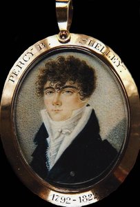 Porträt des Dichters Percy Bysshe Shelley 1792-1822, ca. 1825