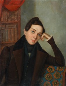 Porträt des Dichters Jewgeni Abramowitsch Baratynski 1800-1844, 1820er von Unbekannt