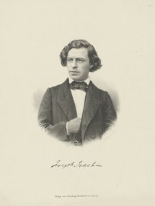 Porträt des Geigers und Komponisten Joseph Joachim 1831-1907, ca. 1855