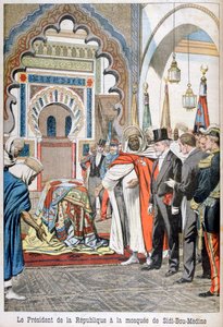 Präsident Loubet besucht die Moschee von Sidi Bou Medine, Tlemcen, Algerien, 1903