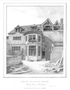 Haus von Prinz Rupert, Beech Lane, Barbican, 1800