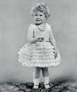 Prinzessin Elizabeth im Alter von zwei Jahren, 1928, 1937 von Unbekannt