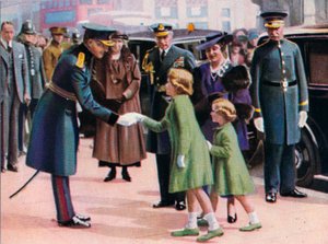 Prinzessinnen Elizabeth und Margaret, um 1935