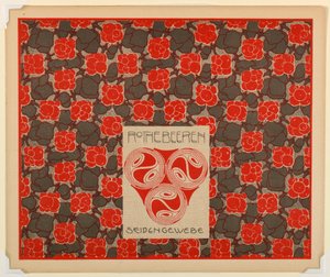 Druck, Rothebeeren Seiden Gewebe (Red Berries Silk Weaving), Tafel 21, in Die Quelle