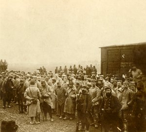 Gefangene in Perthes les Hurlus, Nordfrankreich, ca. 1914-1918