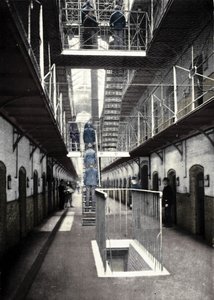 Gefangene gehen zum Abendessen, Wormwood Scrubs Gefängnis, London, ca. 1903 von Unbekannt
