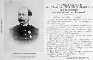 Proklamation von Oberst Villebois-Mareuil, ca. 1900