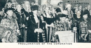 Proklamation der Krönung, 1936-1937