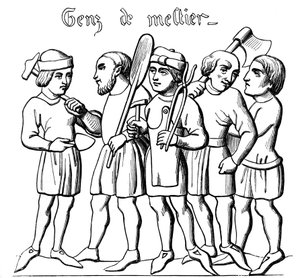 Berufshandwerker, 14. Jahrhundert 1849