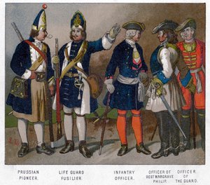 Preußische und französische Soldaten von 1704, 19. Jahrhundert