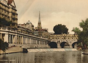 Pulteney Bridge, Bath, Somerset, um 1925