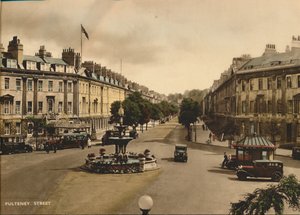 Pulteney Street, Bath, Somerset, ca. 1925 von Unbekannt