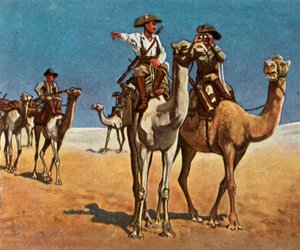 Verfolgung der Simon-Kupfer-Hottentotten in der Kalahari-Wüste, 16. März 1908