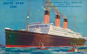 Vierfach-Schrauben-R.M.S Majestic der White Star Line von Unbekannt