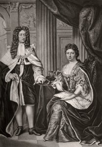 Königin Anne und Prinz Georg von Dänemark, spätes 17. oder frühes 18. Jahrhundert, 1906 von Unbekannt