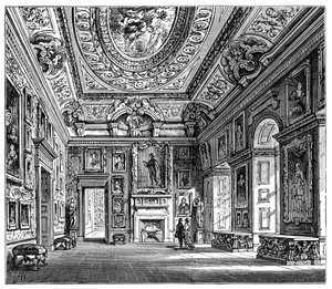 Zeichenzimmer von Königin Caroline, Kensington Palace, London, 1900