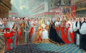 Krönung von Königin Victoria, 1837 von Unbekannt