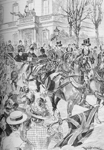 Königin Victorias letzter Besuch in London, März 1900 von Unbekannt