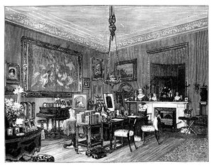 Privates Wohnzimmer von Königin Victoria, Osborne House, Isle of Wight von Unbekannt