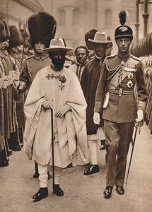 Ras Tafari, Prinzregent von Äthiopien, Kaiser Haile Selassie mit dem Herzog von York von Unbekannt
