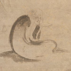 Lesen einer Sutra im Mondlicht, ca. 1332