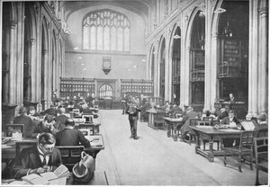 Lesesaal, Guildhall-Bibliothek, City of London, ca. 1903 von Unbekannt