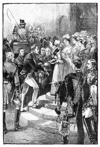 Empfang von Louis Philippe im Windsor Castle, 1844, 1900 von Unbekannt