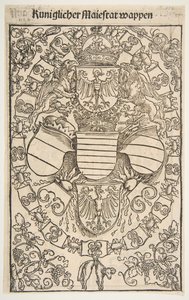 Recto: Wappen von Maximilian I. als König der Römer, verso: Wappen von Florian, 1502 von Unbekannt