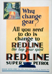 Red Line Benzinwerbung, 1929 von Unbekannt