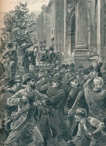 Reform League Mitglieder am Marble Arch, London, 1866, 1906 von Unbekannt