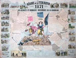 Regime des Terrors, Pariser Kommune, 1871 von Unbekannt
