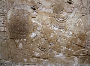 Relief aus dem Grab von Ramose, Luxor, Ägypten, 14. Jahrhundert v. Chr. von Unbekannt