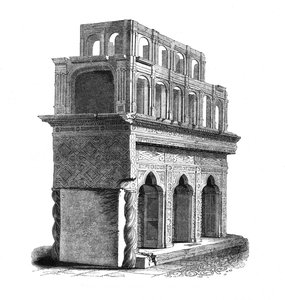 Überreste des Schreins von Edward dem Bekenner, Westminster Abbey, 1845