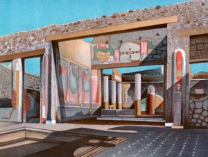 Überreste des Hauses des Bankiers Lucius Caecilius Iucundus, Pompeji, 1902 von Unbekannt