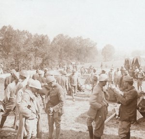 Rastplatz, Genicourt, Nordfrankreich, ca. 1914-1918