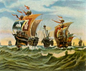 Rückkehr der Hamburger Flotte nach der Niederlage der Vitalienbrüder, 1401, 1936 von Unbekannt