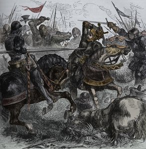 Richard III. bei Bosworth, 22. August 1485, um 1880 von Unbekannt