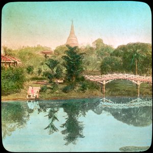 Flusslandschaft, Indien, spätes 19. oder frühes 20. Jahrhundert von Unbekannt