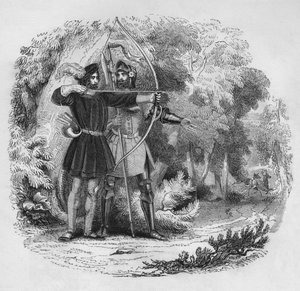 Robin Hood und Little John, 1845