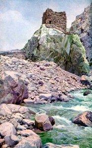 Felsenfestung, afghanische Grenze, ca. 1924 von Unbekannt