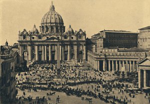 Rom - Fassade und Kuppel von St. Peter von Unbekannt
