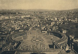 Roma - Panoramablick von der Kuppel des Petersdoms, 1910 von Unbekannt
