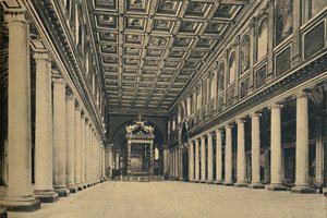Roma - S. Maria Maggiore. Hauptschiff, 1910 von Unbekannt