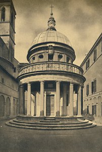 Roma - Tempel von Bramante im Kreuzgang von S. Pietro in Montorio auf dem Janiculum-Hügel, 1910 von Unbekannt