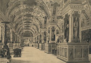 Rom - Vatikan - Lesesaal der Bibliothek, 1910 von Unbekannt