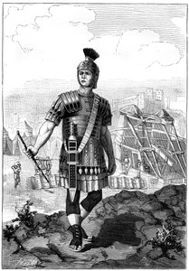 Römischer Zenturio erobert die Gallier unter Julius Caesar, 1. Jahrhundert v. Chr., 1882-1884